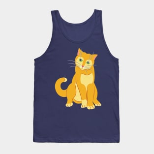 Yellow Tom Cat Tank Top